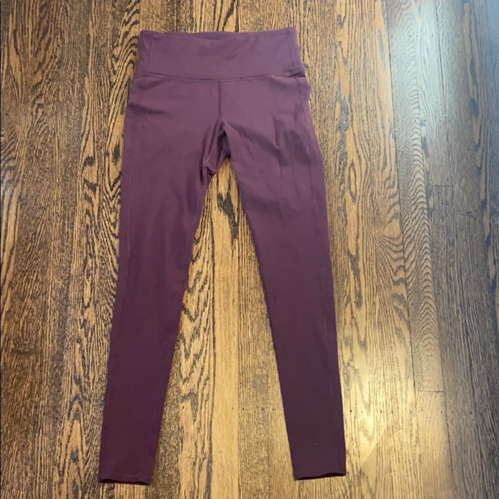 Athleta Maroon Leggings - Picture 2 of 7